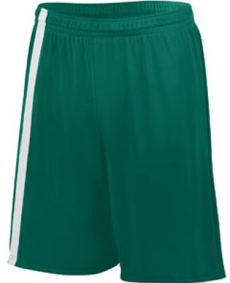Augusta Sportswear 1622 Attacking Third Short in Dark green/ white
