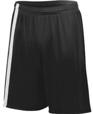 Augusta Sportswear 1622 Attacking Third Short in Black/ white