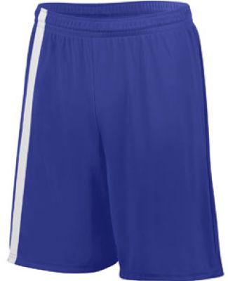 Augusta Sportswear 1622 Attacking Third Short in Purple/ white