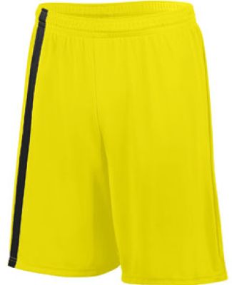 Augusta Sportswear 1622 Attacking Third Short in Power yellow/ black