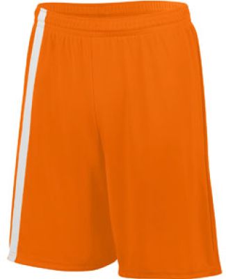 Augusta Sportswear 1622 Attacking Third Short in Power orange/ white