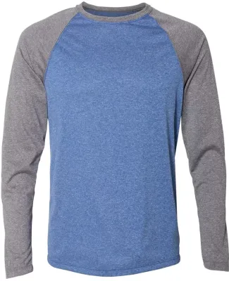 Augusta Sportswear 2815 Kinergy Raglan Long Sleeve ROY HTH/ GR HTH