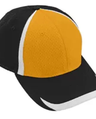 Augusta Sportswear 6291 Youth Change Up Cap Black/ Gold/ White
