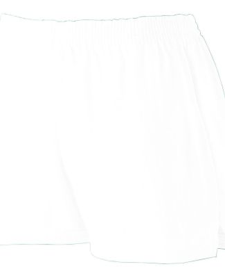 Augusta Sportswear 988 Girls' Trim Fit Jersey Shor in White