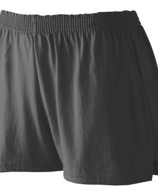 Augusta Sportswear 988 Girls' Trim Fit Jersey Shor in Black