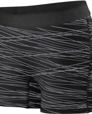 Augusta Sportswear 2625 Women's Hyperform Fitted S in Black/ graphite print