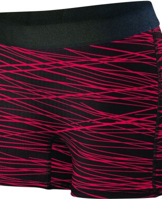 Augusta Sportswear 2625 Women's Hyperform Fitted S in Black/ red print