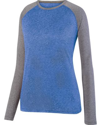 Augusta Sportswear 2817 Ladies Kniergy Two Color L in Royal heather/ graphite heather