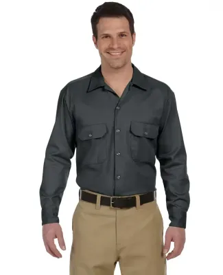 574 Dickies Long Sleeve Work Shirt  CHARCOAL