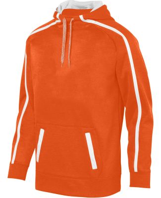 Augusta Sportswear 5554 Stoked Tonal Heather Hoodi in Orange/ white