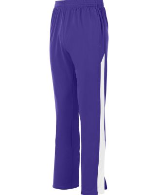 Augusta Sportswear 7761 Youth Medalist Pant 2.0 in Purple/ white