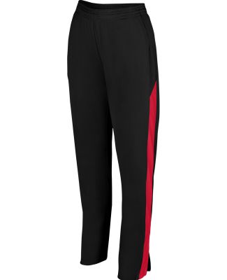 Augusta Sportswear 7762 Women's Medalist Pant 2.0 in Black/ red