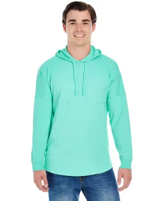 J America 8228 Hooded Game Day Jersey T-Shirt in Mint