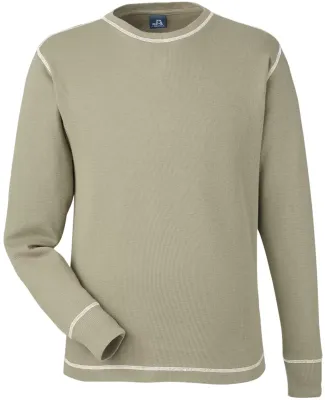 J America 8238 Vintage Long Sleeve Thermal T-Shirt in Olive