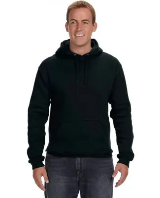 J America 8824 Premium Hooded Sweatshirt in Black