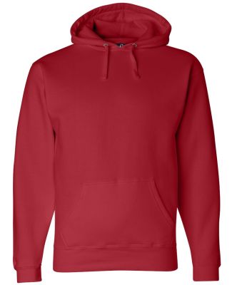 J America 8824 Premium Hooded Sweatshirt in Red