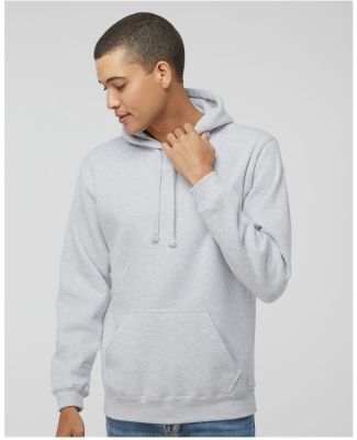 J America 8824 Premium Hooded Sweatshirt in Ash heather