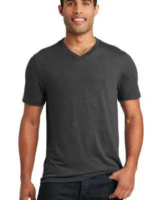 District Made DT1350     Mens Perfect Tr   V-Neck  Black Frost