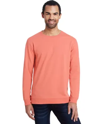 Anvil 73000 Unisex French Terry Crewneck Pullover in Terracotta
