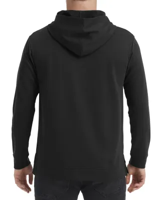 Anvil 73500 French Terry Unisex Hooded Pullover in Black