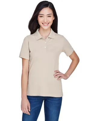 Harriton M265W Ladies' 5.6 oz. Easy Blend™ Polo STONE