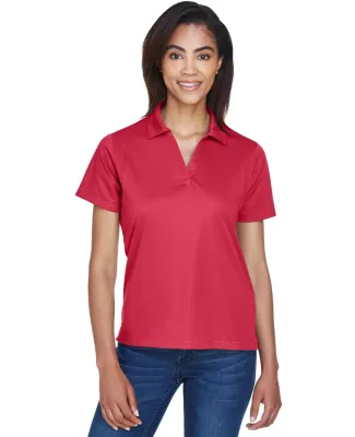 Harriton M354W Ladies' Micro-Piqué Polo RED