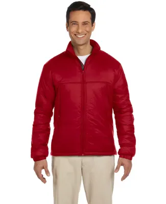 Harriton M797 Men's Essential Polyfill Jacket RED