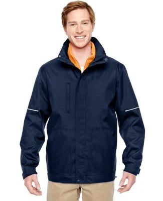 Harriton M772 Adult Contract 3-in-1 Jacket with Da DK NV/ SFTY ORNG
