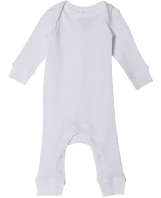 Rabbit Skins 4412 Infant Long Legged Baby Rib Body WHITE