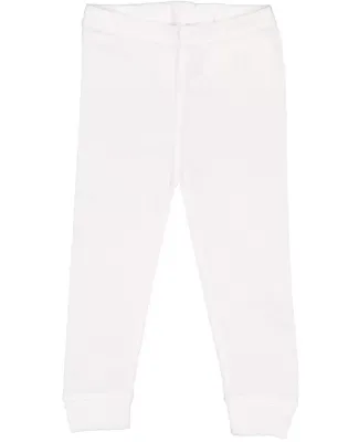 Rabbit Skins 102Z Baby Rib Infant Pajama Pants WHITE
