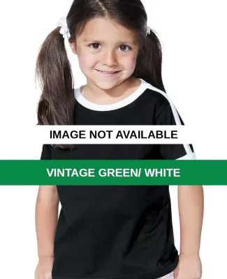 Rabbit Skins 3032 Toddler Soccer Tee Vintage Green/ White
