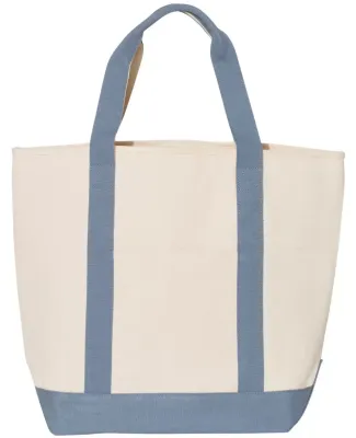 Comfort Colors C340 Canvas Heavy Tote IVORY/ BLUE JEAN