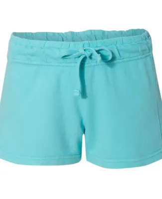Comfort Colors 1537L Women's French Terry Shorts LAGOON BLUE