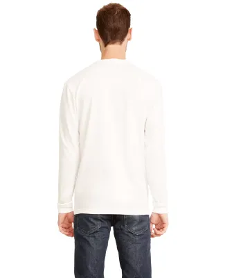 Next Level Apparel 6411 Unisex Sueded Long Sleeve  in White