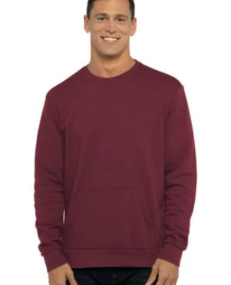 Next Level Apparel 9001 Unisex Crew with Pocket in Maroon