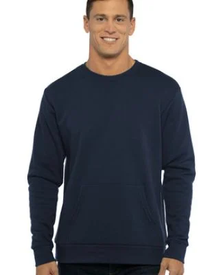 Next Level Apparel 9001 Unisex Crew with Pocket in Midnight navy