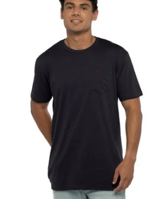Next Level Apparel 3605 Unisex Pocket Crew in Black
