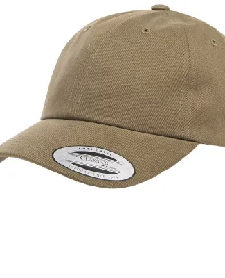 Yupoong 6245PT Peached Cotton Twill Dad Cap in Loden