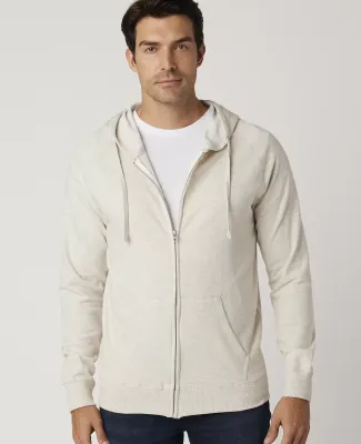 Cotton Heritage M2730 French Terry Full Zip Hoodie Oatmeal Heather