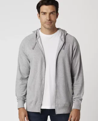 Cotton Heritage M2730 French Terry Full Zip Hoodie Athletic Heather