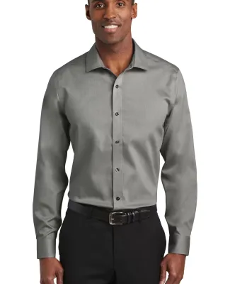 Red House RH620   Slim Fit Pinpoint Oxford Non-Iro in Charcoal