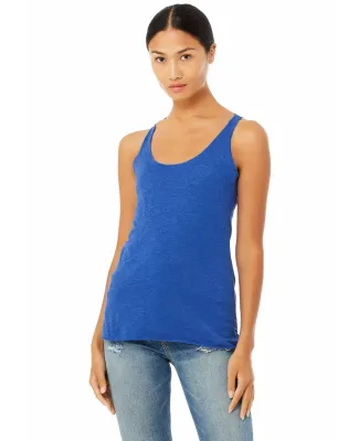BELLA 8430 Womens Tri-blend Racerback Tank in Tr royal triblnd