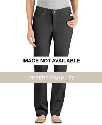 Dickies FP212 Ladies' Slim Fit Straight Leg Stretc DESERT SAND _02