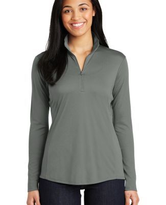 Sport Tek LST357 Sport-Tek Ladies PosiCharge Compe in Grey concrete