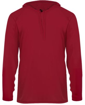 Badger Sportswear 2105 B-Core Long Sleeve Youth Ho in Red