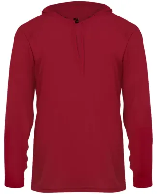 Badger Sportswear 2105 B-Core Long Sleeve Youth Ho in Red