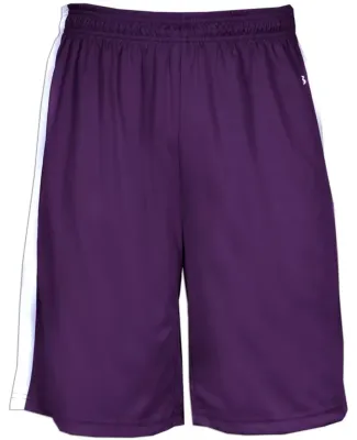 Badger Sportswear 2243 B-Core Youth B-Power Revers Purple/ White