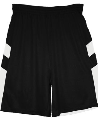 Badger Sportswear 2266 B-Pivot Rev. Youth Shorts Black/ White