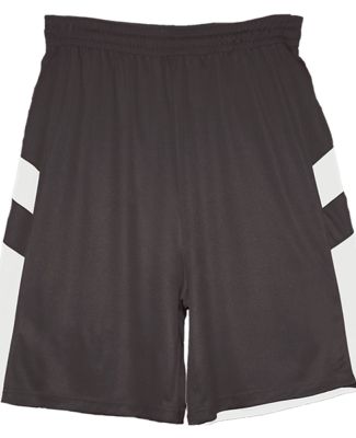 Badger Sportswear 2266 B-Pivot Rev. Youth Shorts Graphite/ White
