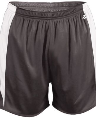 Badger Sportswear 2273 Stride Youth Shorts Graphite/ White